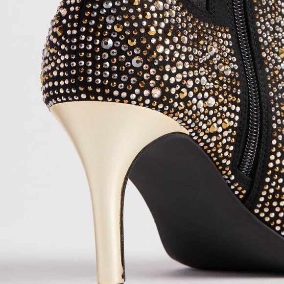 Torrid Embellished Pointed Toe Stiletto Bootie Sz 8.5 WW - Picture 8 of 12